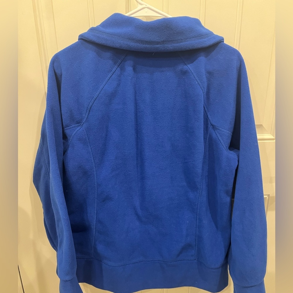 Calvin Klein Large Blue Fleece Women's Jacket - Picture 7 of 11